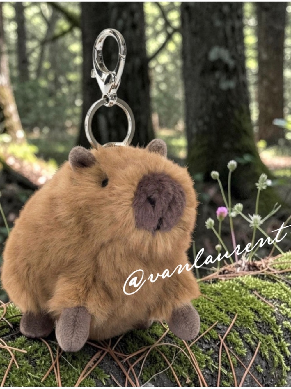 Clyde Capybara Jellycat Keychain